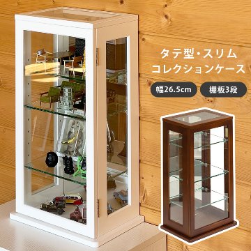 スリムコレクションケース　タテ型　BR/WHの画像
