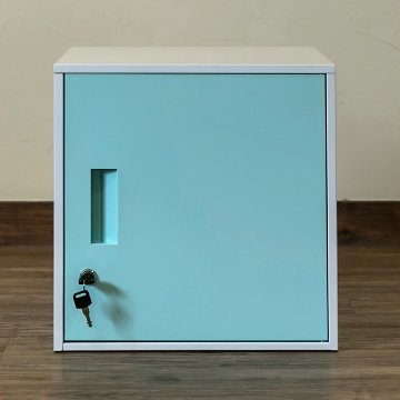 キューブBOX　鍵付きロッカー　BK/BL/RD/WH/YEの画像