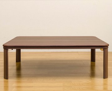 家具調折脚フラットヒーターコタツ　120×80　WAL/WHの画像