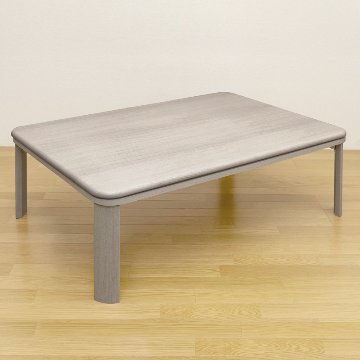 家具調折脚フラットヒーターコタツ　120×80　WAL/WHの画像