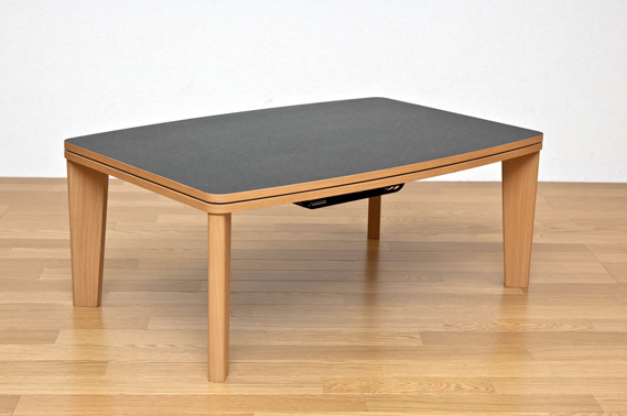 カジュアルコタツ　R天板　90×60　長方形　BR/NAの画像