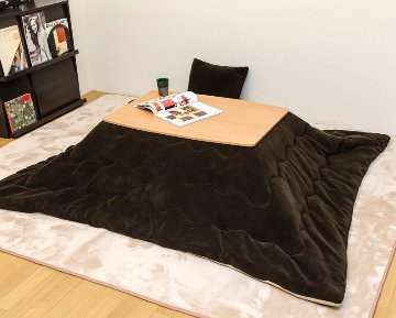 カジュアルコタツ　R天板　90×60　長方形　BR/NAの画像