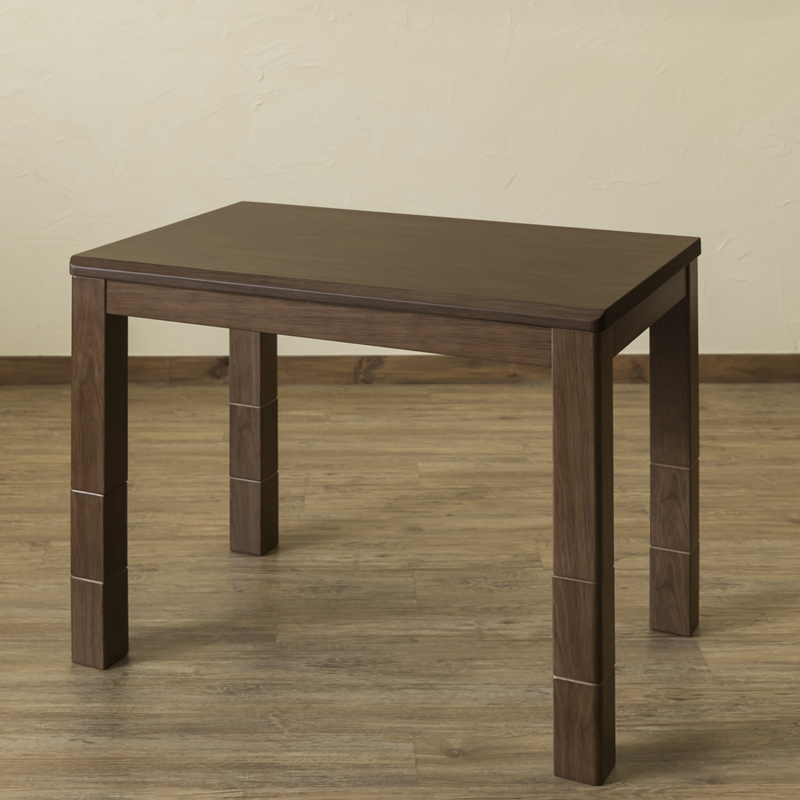 3段階継脚ダイニングコタツ　90×60　BR/NAの画像