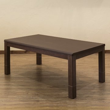 3段階継脚ダイニングコタツ　135×80　BR/NAの画像
