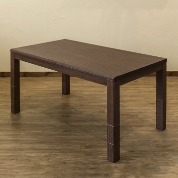 3段階継脚ダイニングコタツ　135×80　BR/NAの画像