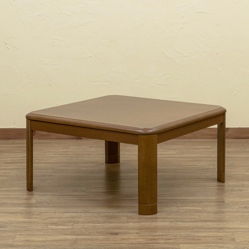 コタツ継脚式　手元コントローラー　80×80　正方形　ブラウン タンスのゲン こたつ 正方形 80×80 一人用 こたつテーブル