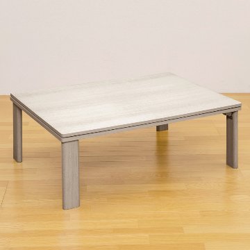 折れ脚フラットヒーターコタツ　長方形　105×75　WAL/WHの画像