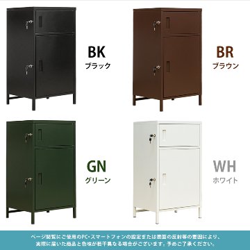 DELIO　宅配ボックス2ドア　ハイタイプ　BK/BR/GN/WHの画像