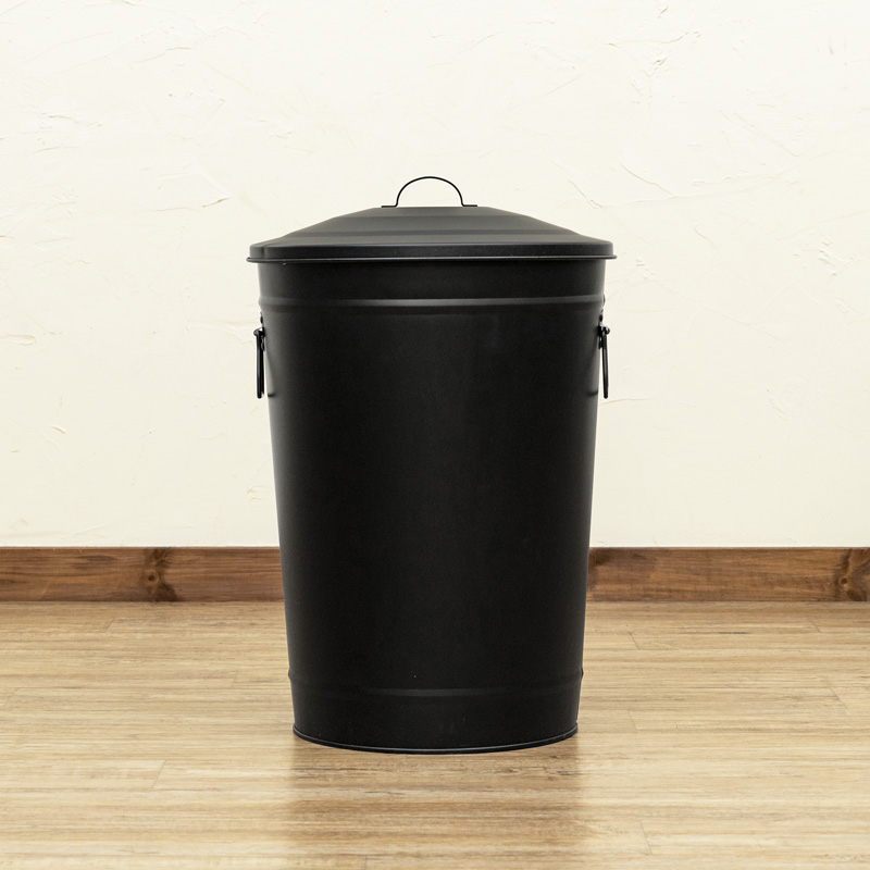フタ付き　特大マルチバケツ　50L　BK/WHの画像
