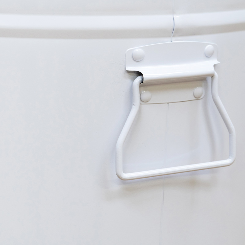 フタ付き　特大マルチバケツ　50L　BK/WHの画像