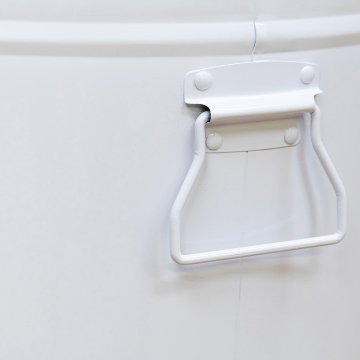 フタ付き　特大マルチバケツ　50L　BK/WHの画像