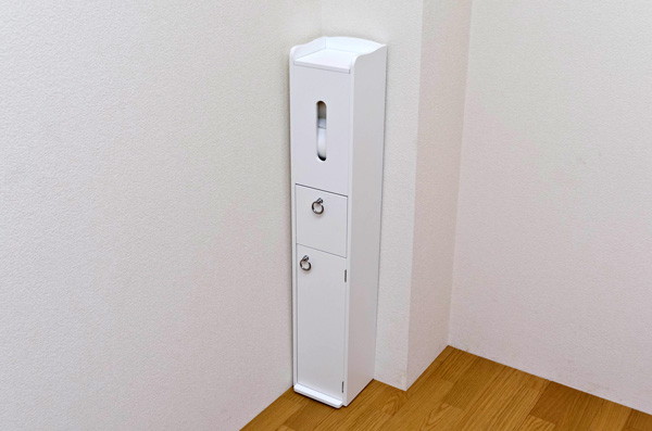 スリムトイレラック　WHの画像