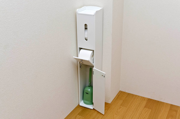 スリムトイレラック　WHの画像
