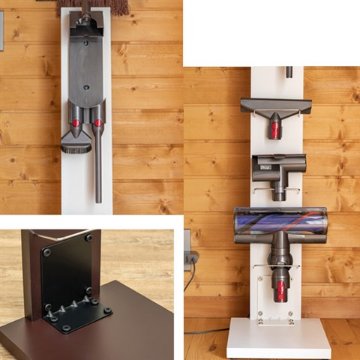 New　コードレスクリーナー用スタンドラック　BK/DBR/WHの画像