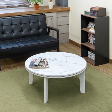 モダンオールシーズンコタツ　80　MWH/OAK/VBRの画像