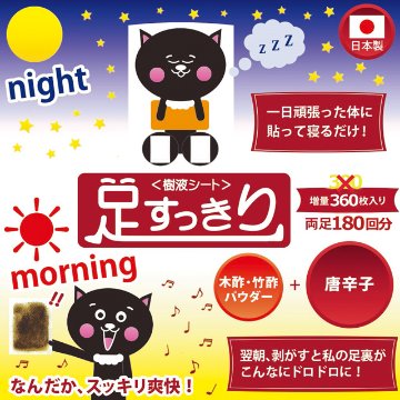 足すっきり樹液シート360枚入増量（唐辛子）両足180回分の画像