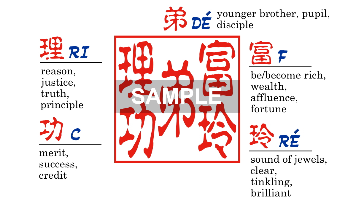 【木製印鑑】18㍉角型ハンコ／樺ワインの画像