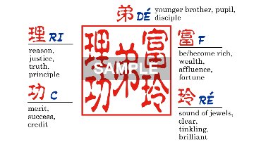 【木製印鑑】18㍉角型ハンコ／樺ワインの画像