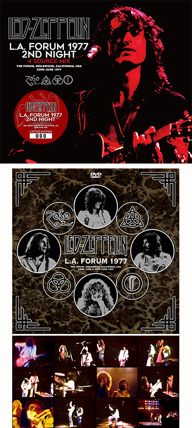 LED ZEPPELIN - L.A. FORUM 1977 2ND NIGHT: 4 SOURCE MIX(4CD) plus