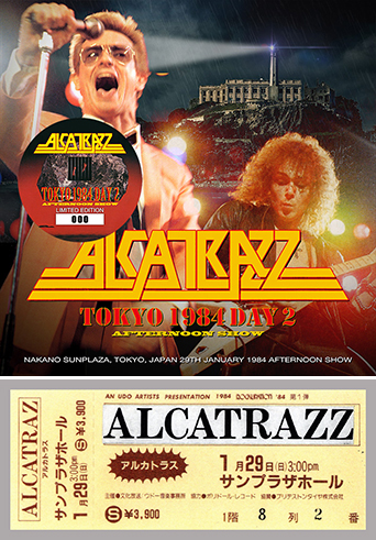 ALCATRAZZ - TOKYO 1984 DAY 2: AFTERNOON SHOW(1CD) Live at Nakano