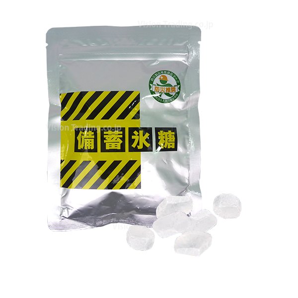 [食品]【半永久保存】備蓄氷糖　アルミ袋入　100g（約20粒）の画像