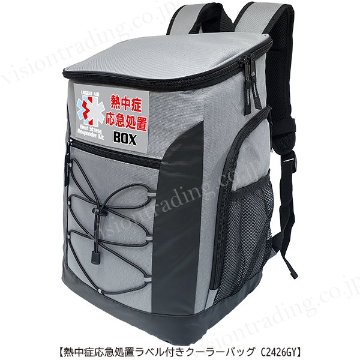 アージェントエイド　熱中症応急処置クーラーバッグ＃C2426GY　リュック型／グレーの画像