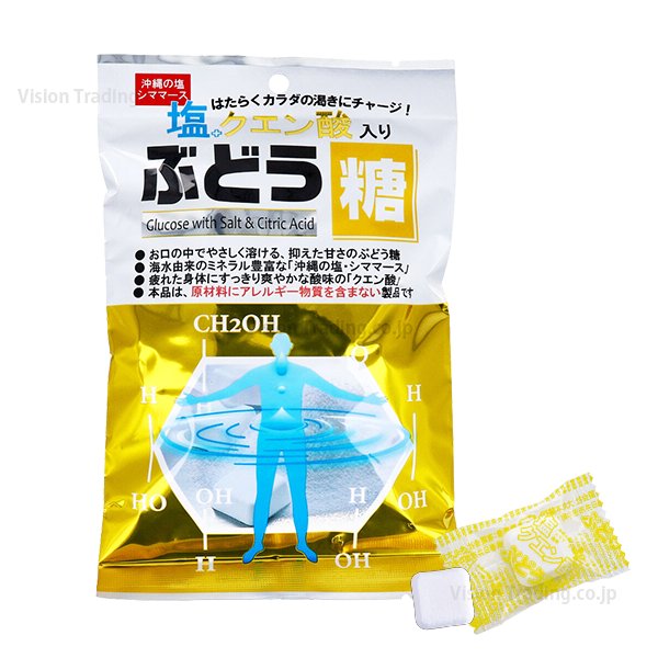 [食品]塩クエン酸入りぶどう糖（アレルギー対応品）個包装2g×25粒入（期限管理品）の画像