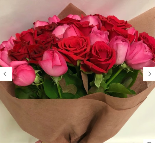 摘みたて　新鮮　生花　バラの花束20本の画像