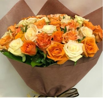 摘みたて　新鮮　生花　バラの花束20本の画像