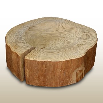 猫さんの丸太ベッド（きりかぶ20）の画像