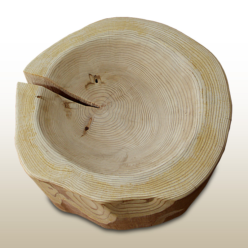 猫さんの丸太ベッド（きりかぶ30）の画像