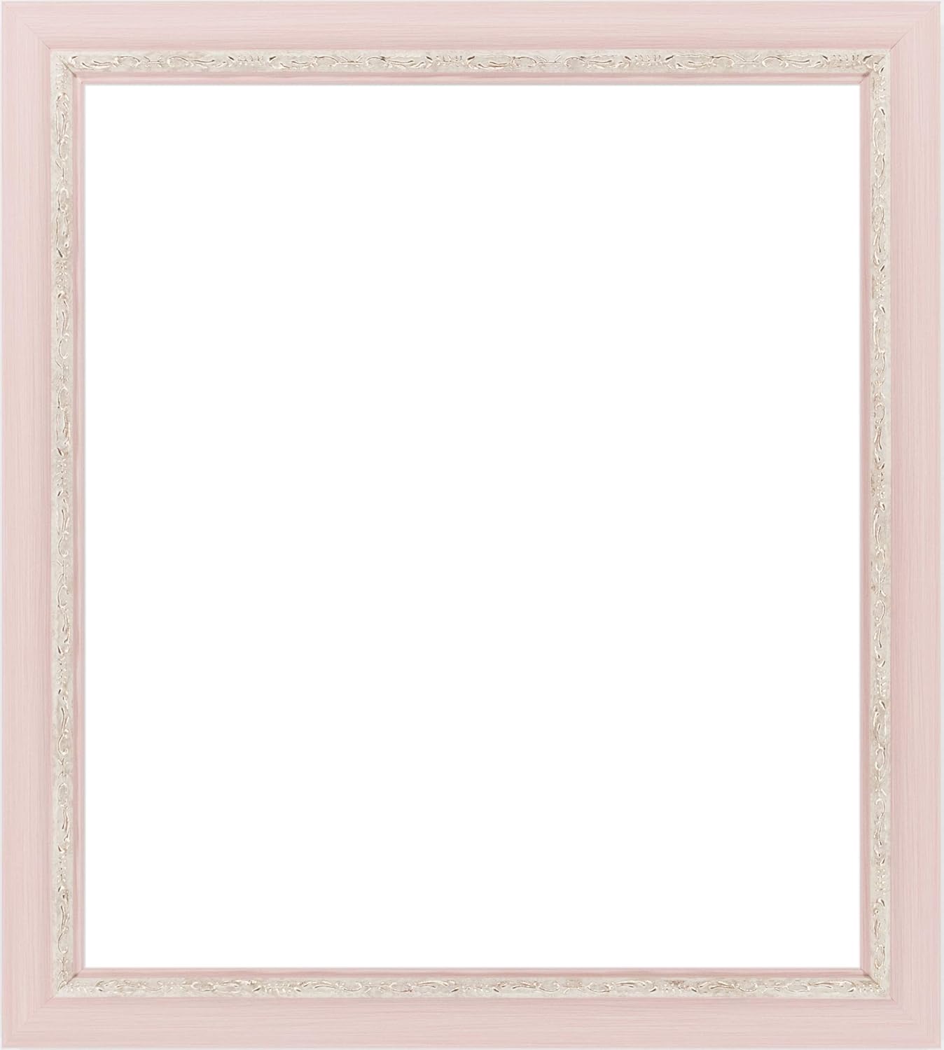 色紙額縁 UVカットアクリル仕様 樹脂製 APS-02 色紙(242×274mm) ピンク 受注生産品の画像