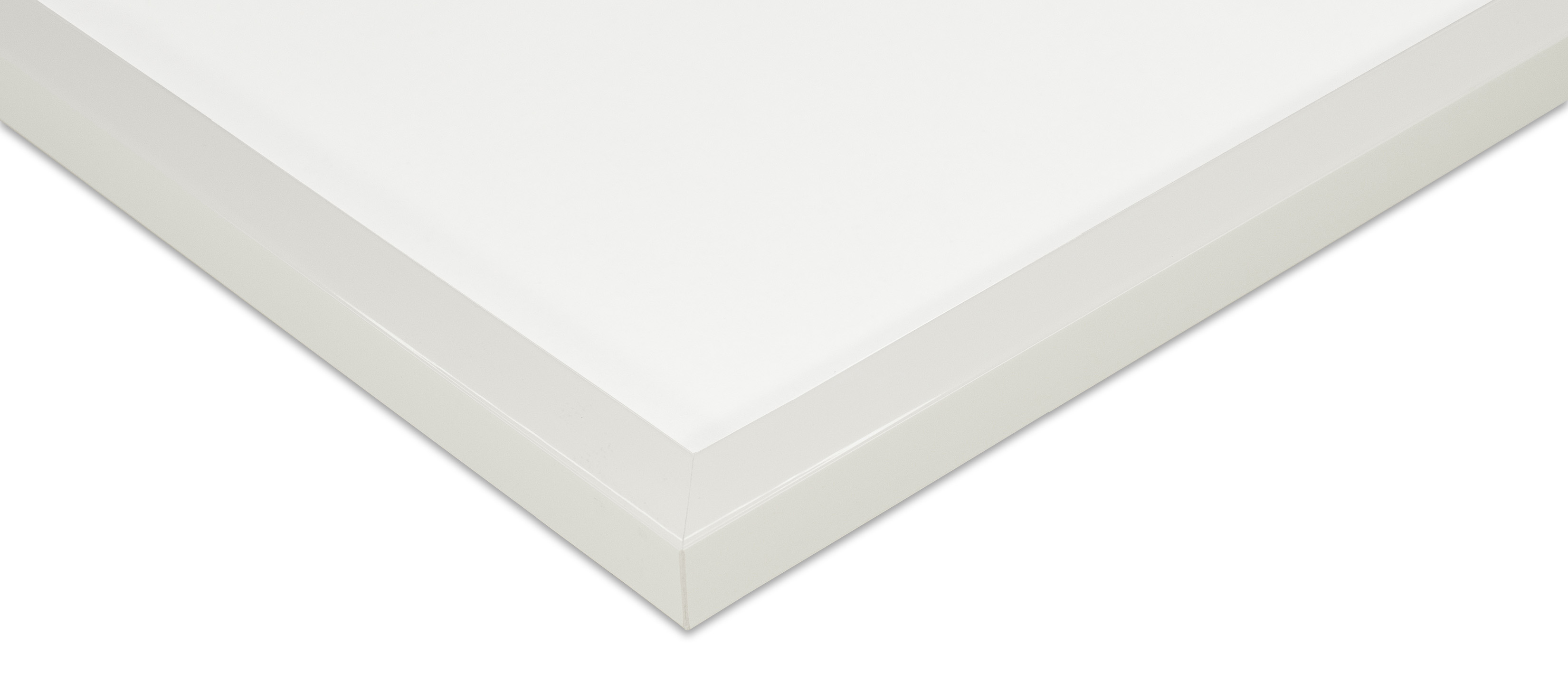 CDジャケット額縁 UVカットアクリル仕様 木製 G1301L CDジャケット(120×120mm) 白艶 受注生産品の画像
