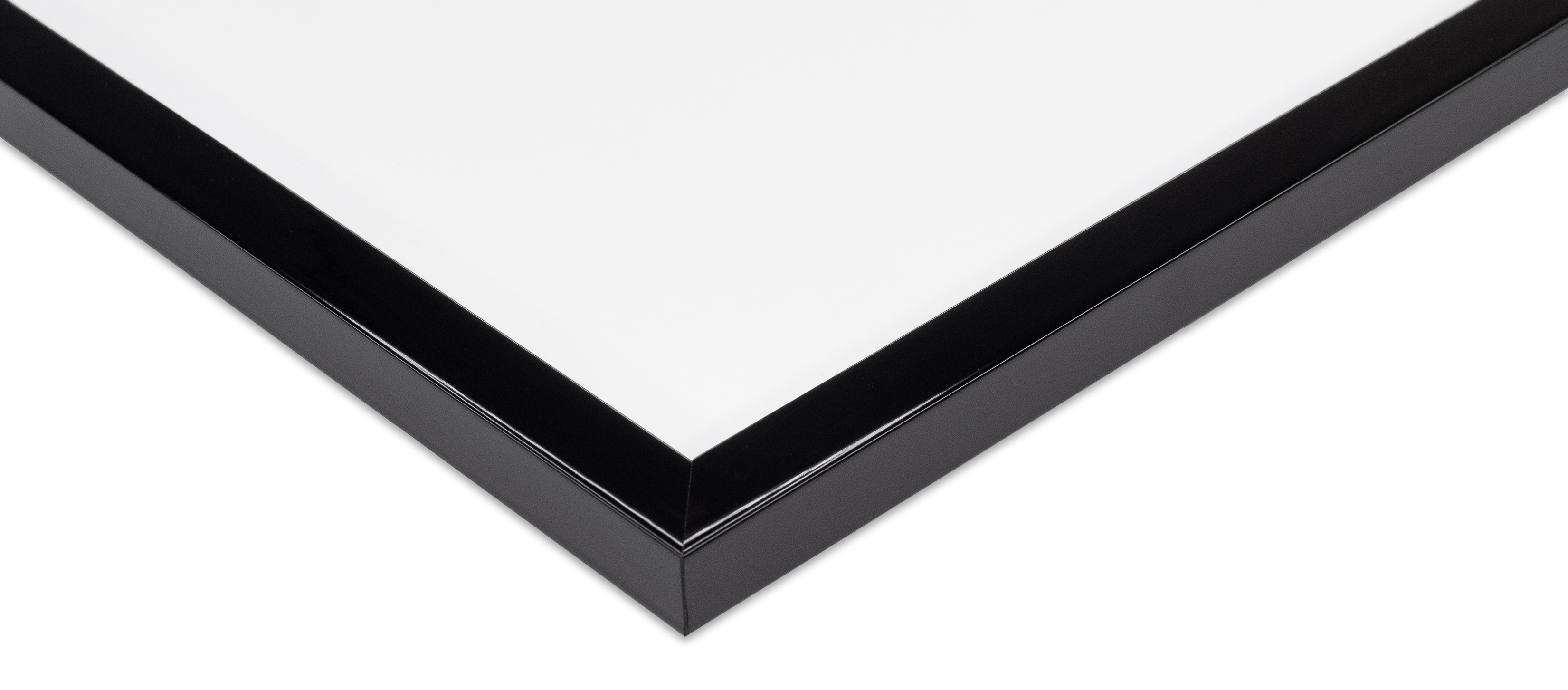 CDジャケット額縁 UVカットアクリル仕様 木製 G1301L CDジャケット(120×120mm) 黒艶 受注生産品の画像