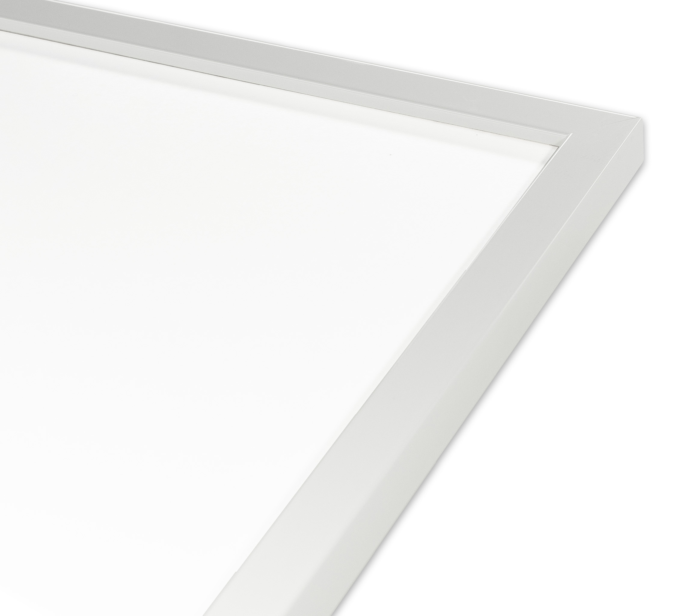 CDジャケット額縁 UVカットアクリル仕様 木製 G1301L CDジャケット(120×120mm) 白艶 受注生産品の画像