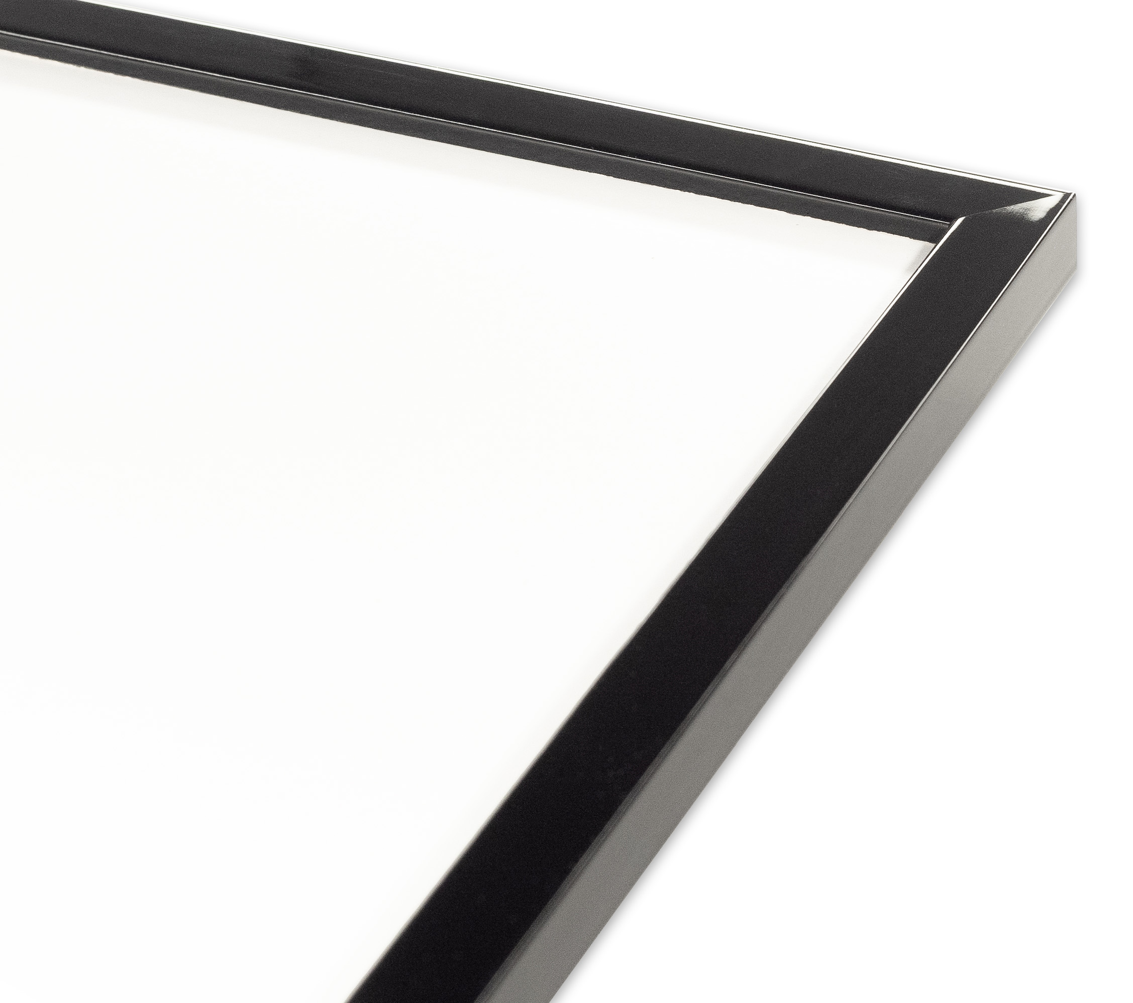 CDジャケット額縁 UVカットアクリル仕様 木製 G1301L CDジャケット(120×120mm) 黒艶 受注生産品の画像