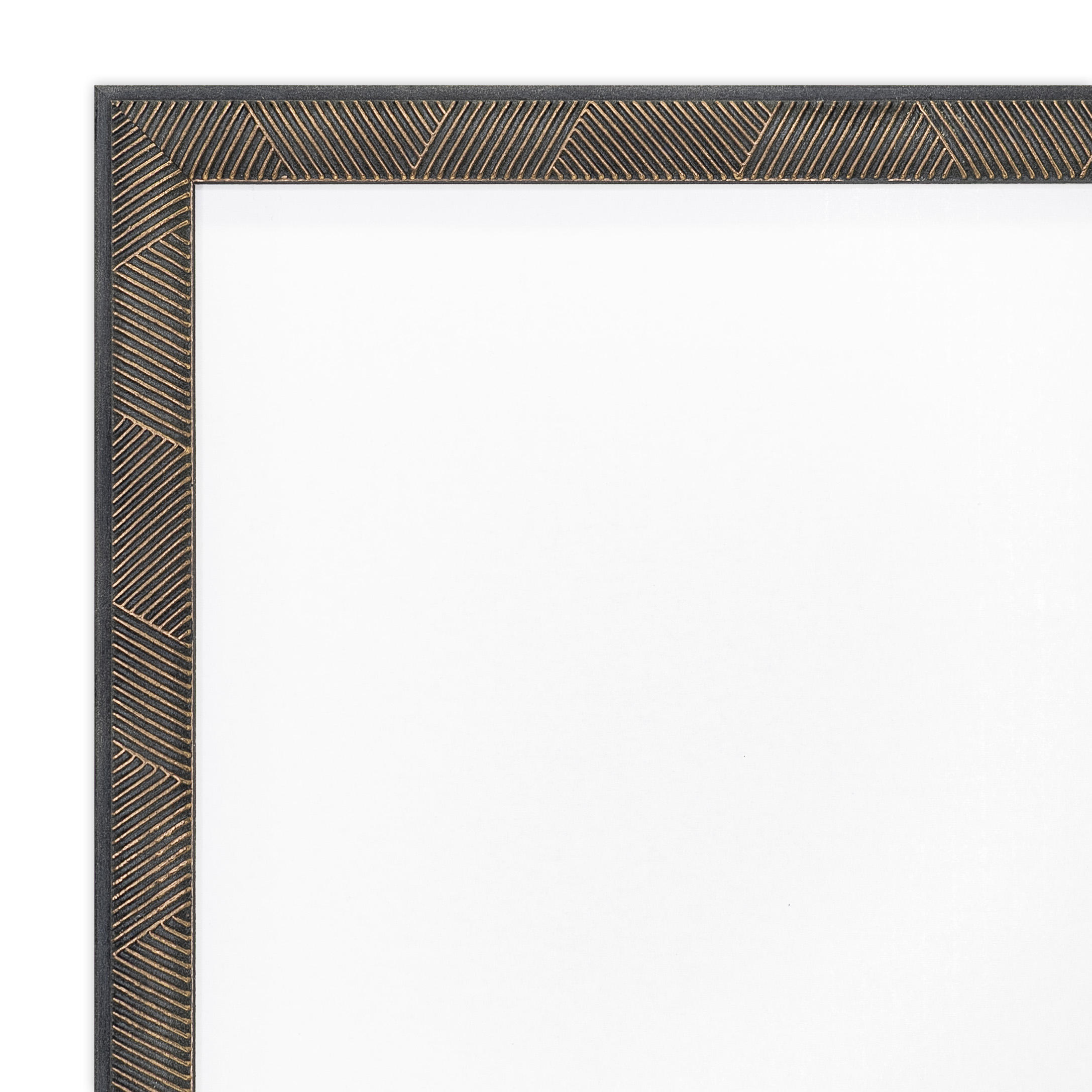 賞状額縁 UVカットアクリル仕様 木製 G2150L A4(210×297mm) ブラックゴールド 受注生産品 許可証 認定証の画像