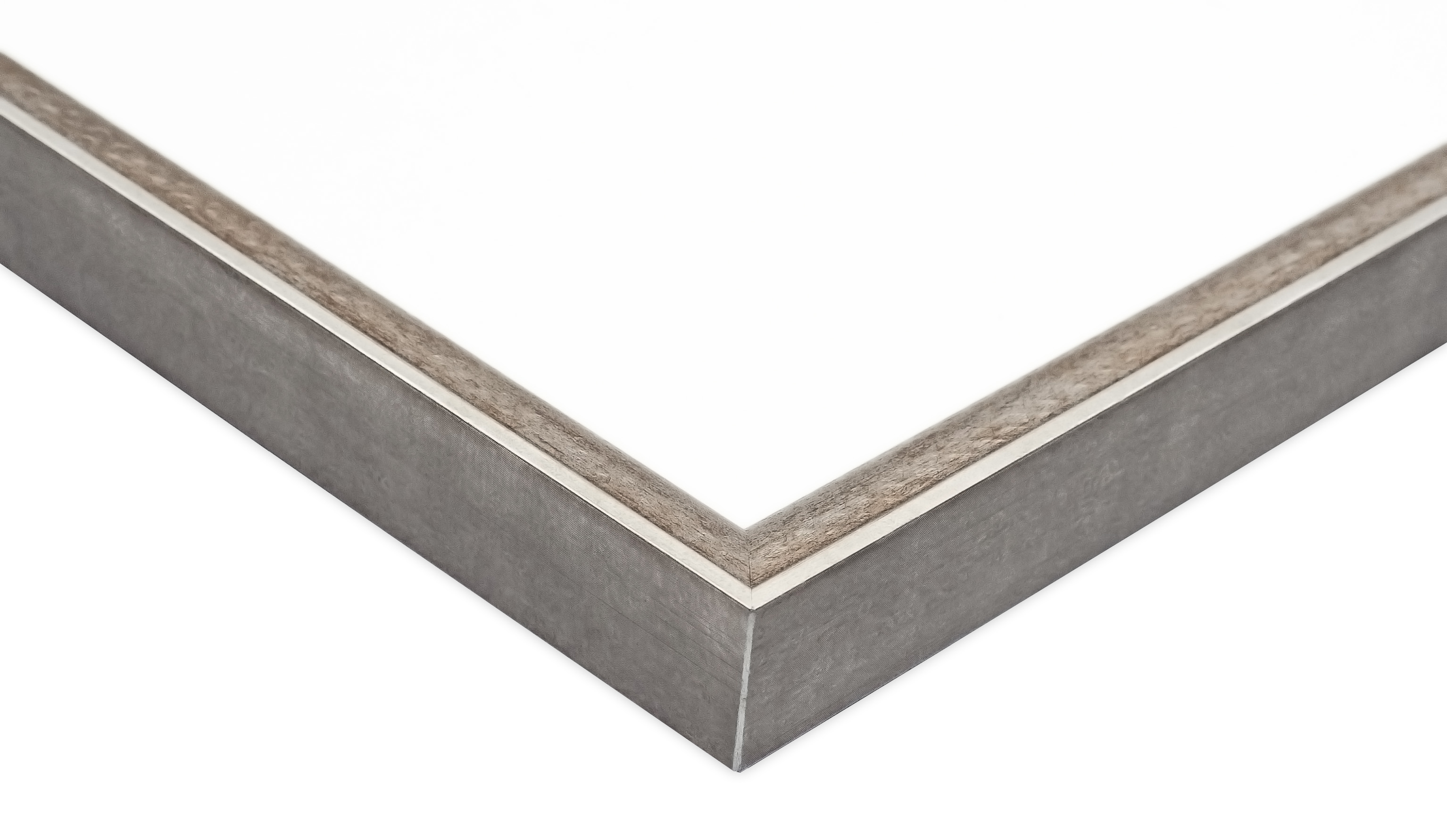 クリアファイルA4額縁 UVカットアクリル仕様 木製 G2679L クリアファイルA4(220×310mm) オールドGシルバー 受注生産品の画像