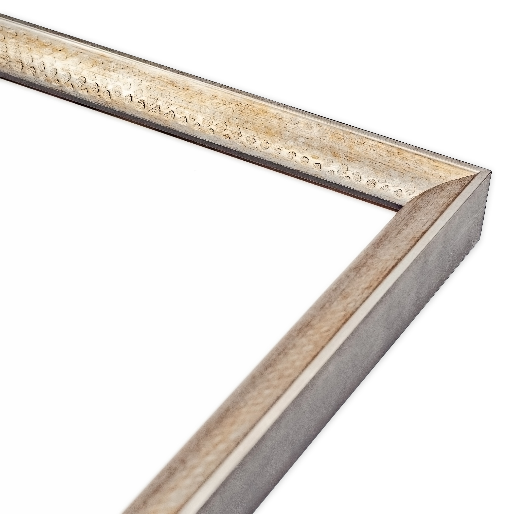 クリアファイルA4額縁 UVカットアクリル仕様 木製 G2679L クリアファイルA4(220×310mm) オールドGシルバー 受注生産品の画像