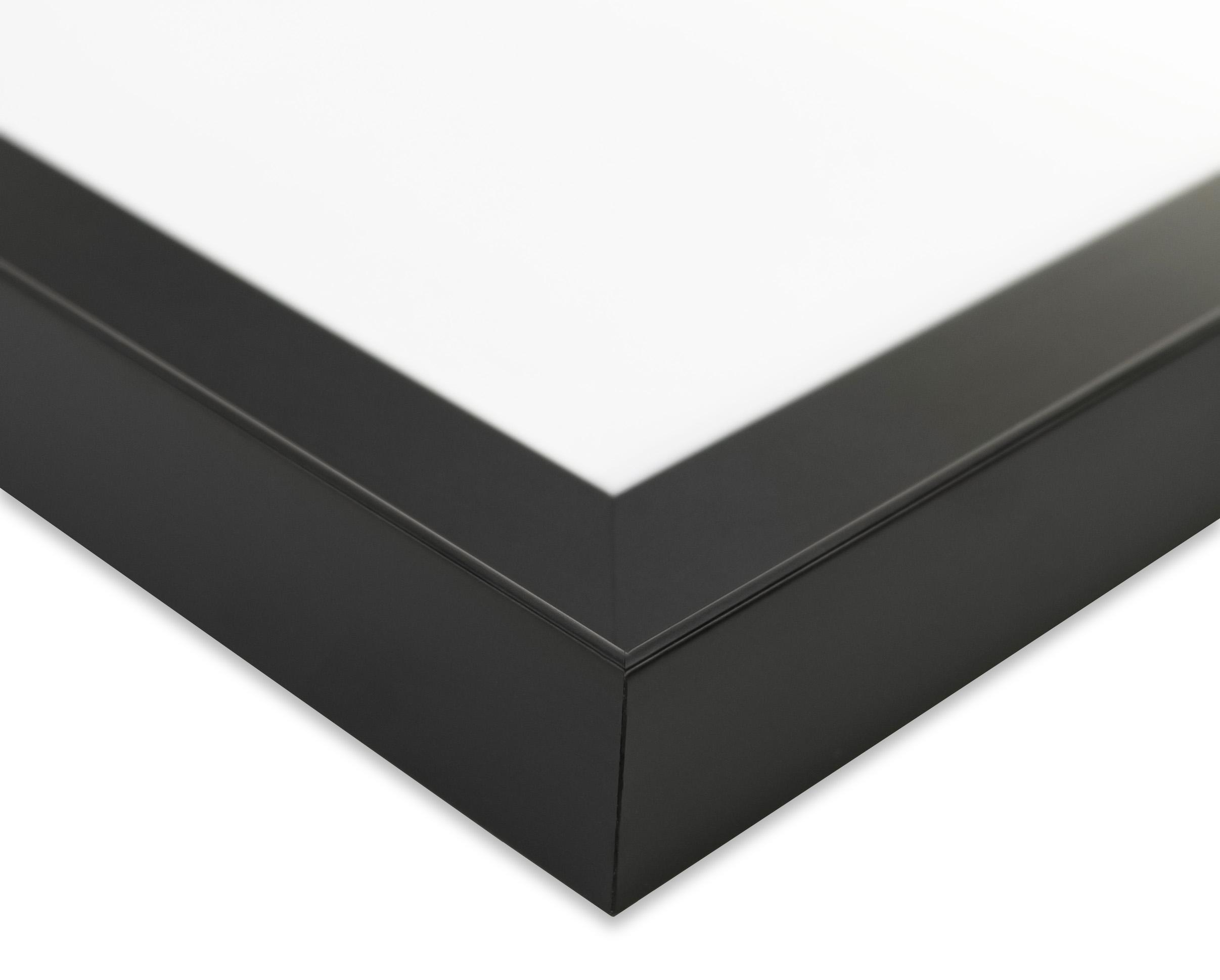 ミニ色紙額縁 UVカットアクリル仕様 木製 G486L ミニ色紙(121×136mm) 黒 受注生産品の画像