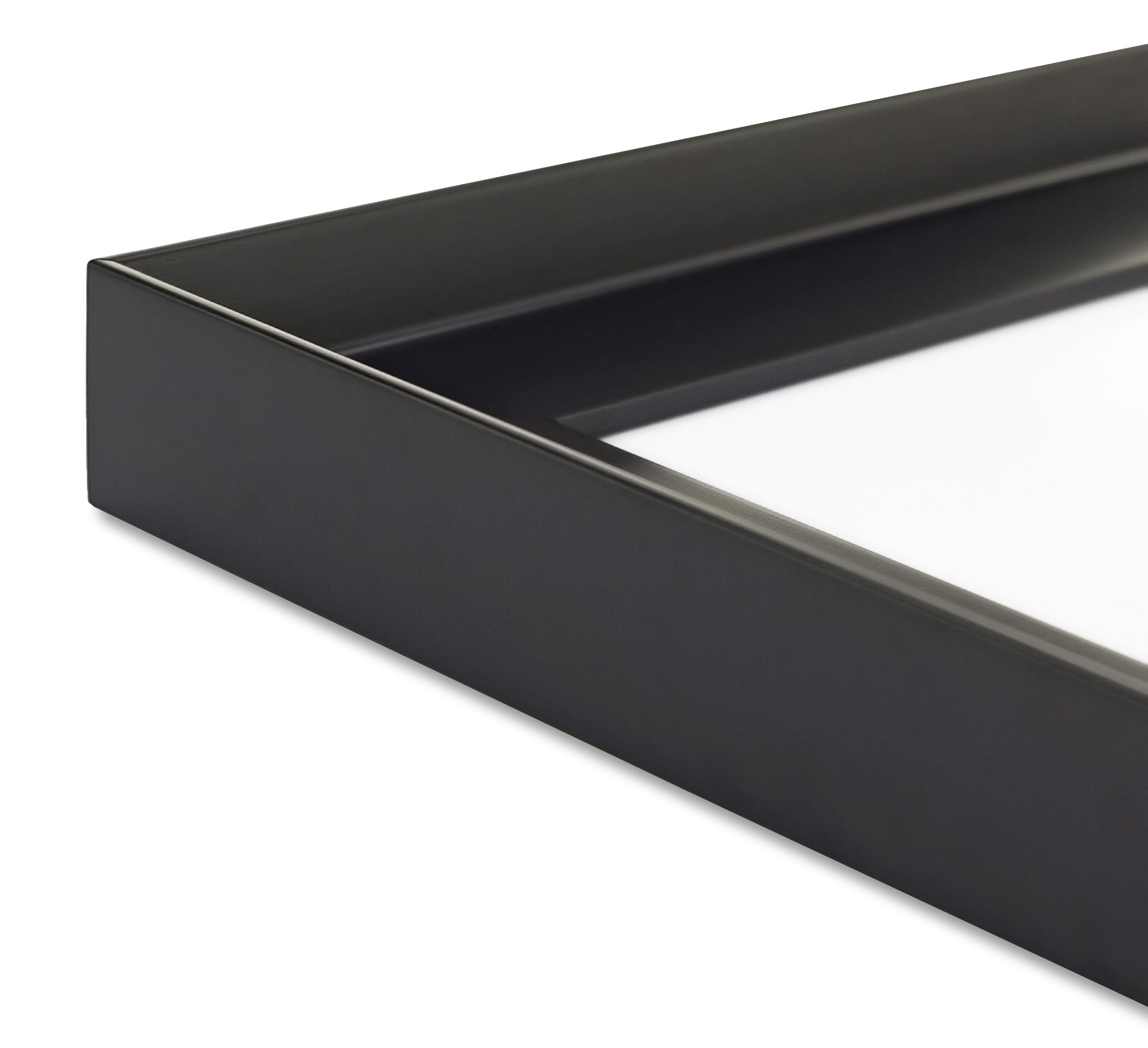 ミニ色紙額縁 UVカットアクリル仕様 木製 G486L ミニ色紙(121×136mm) 黒 受注生産品の画像