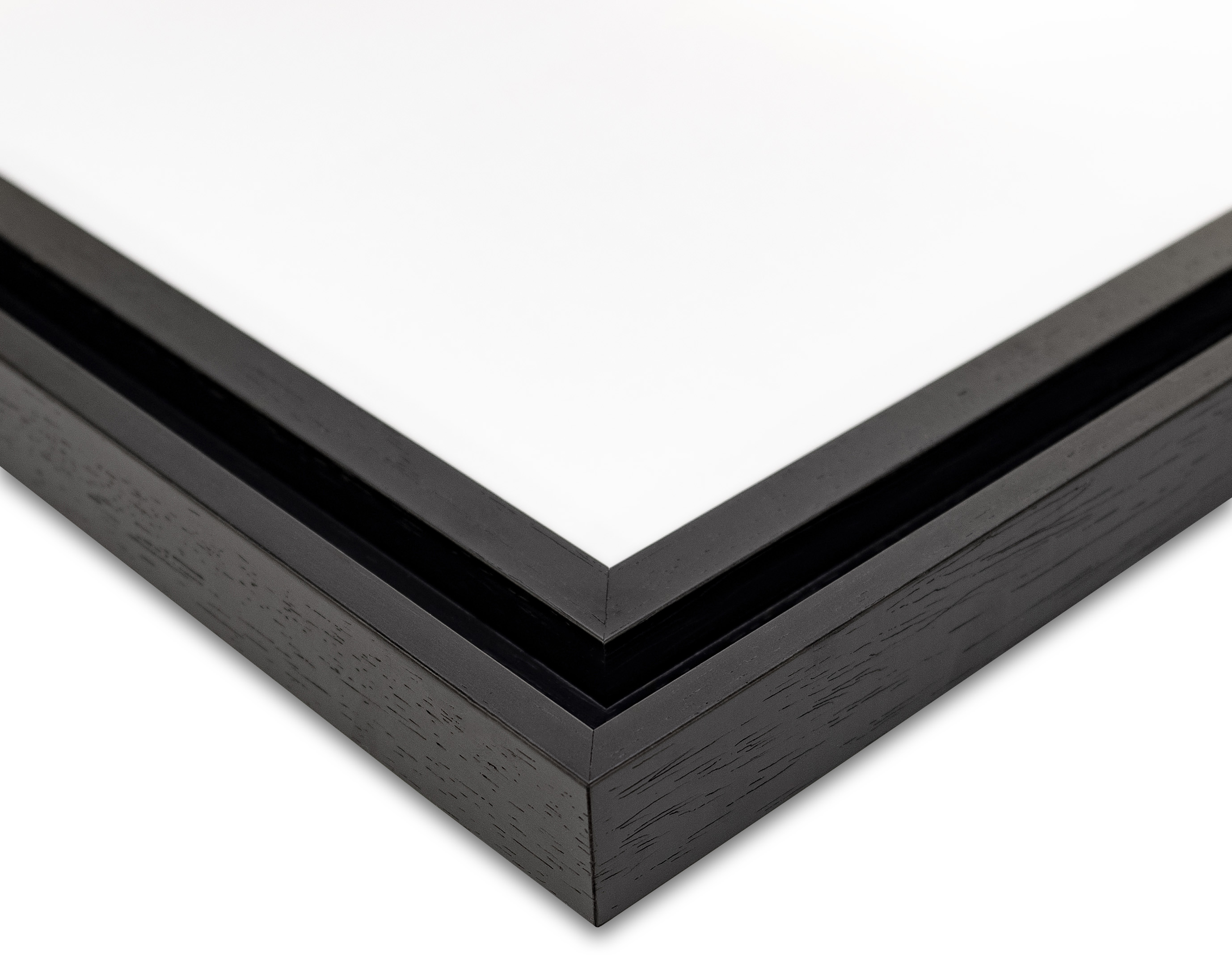 A5用紙額縁 UVカットアクリル仕様 木製 G5441L A5(148×210mm) ブラック 受注生産品の画像