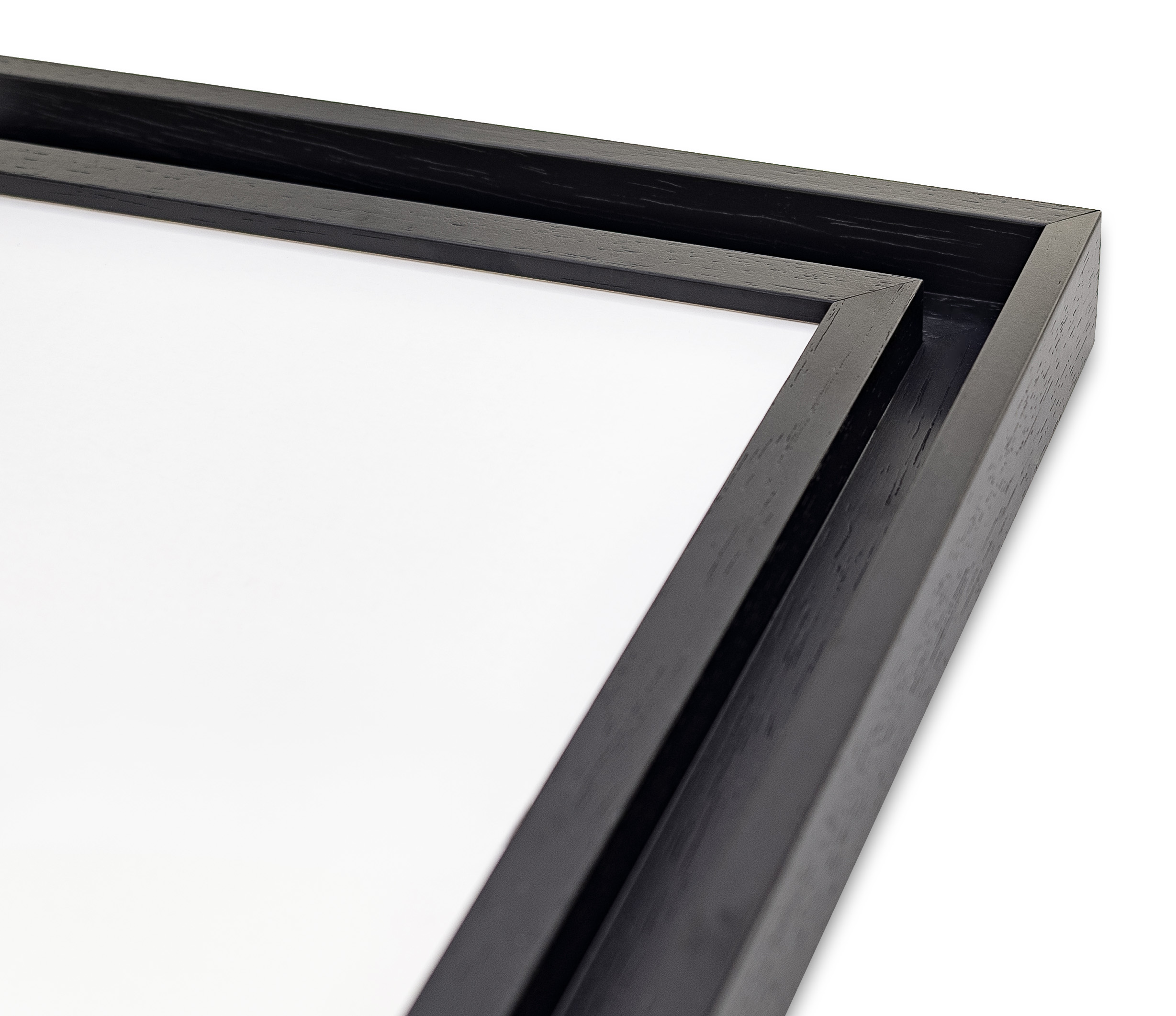 A5用紙額縁 UVカットアクリル仕様 木製 G5441L A5(148×210mm) ブラック 受注生産品の画像
