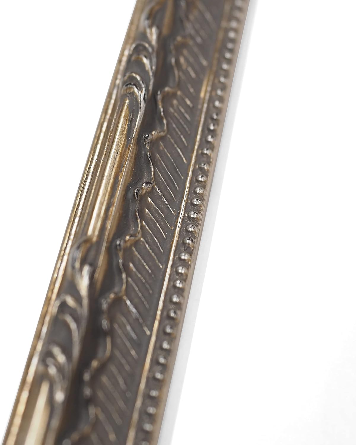 ハーフサイズポスター用フレーム UVカットアクリル仕様 木製 G7901 A2ハーフ(210×594mm) アンティークシルバー 受注生産品の画像