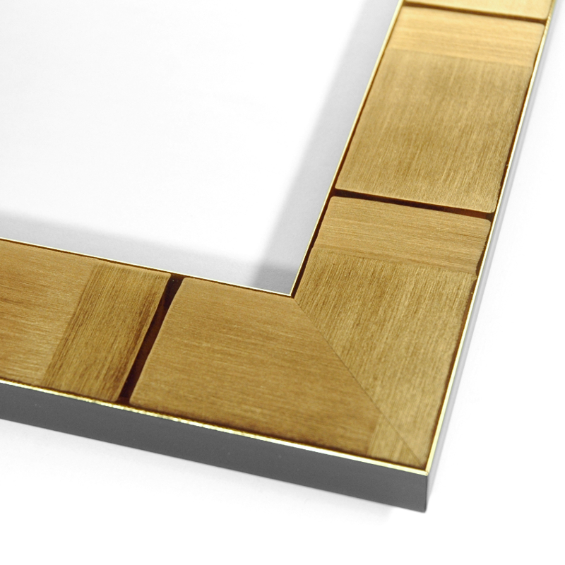 色紙額縁 UVカットアクリル仕様 樹脂製 G8108 色紙(242×274mm) ゴールド 受注生産品の画像