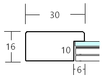 A5用紙額縁 UVカットアクリル仕様 樹脂製 G8146D A5(148×210mm) ナチュラル 受注生産品の画像