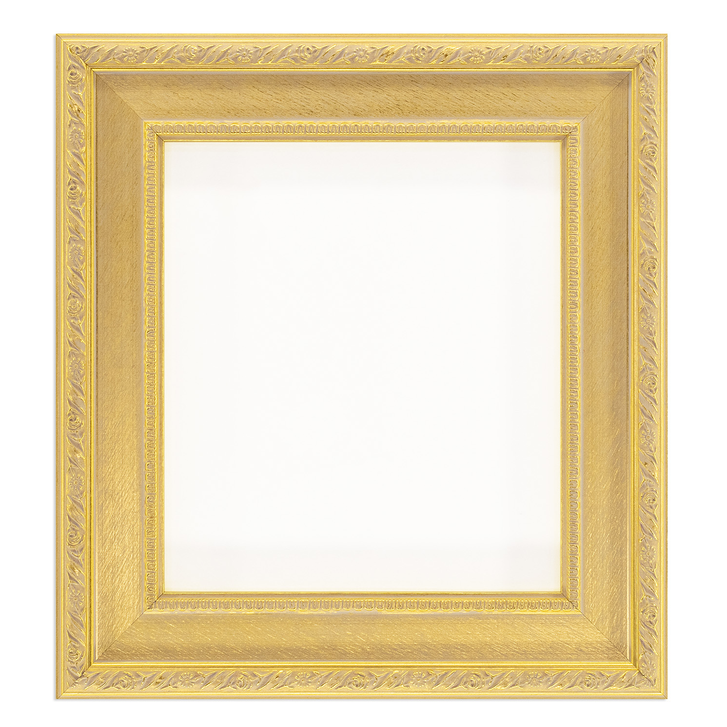 ミニ色紙額縁 UVカットアクリル仕様 樹脂製 G8226D ミニ色紙(121×136mm) イエローシルバー 受注生産品の画像
