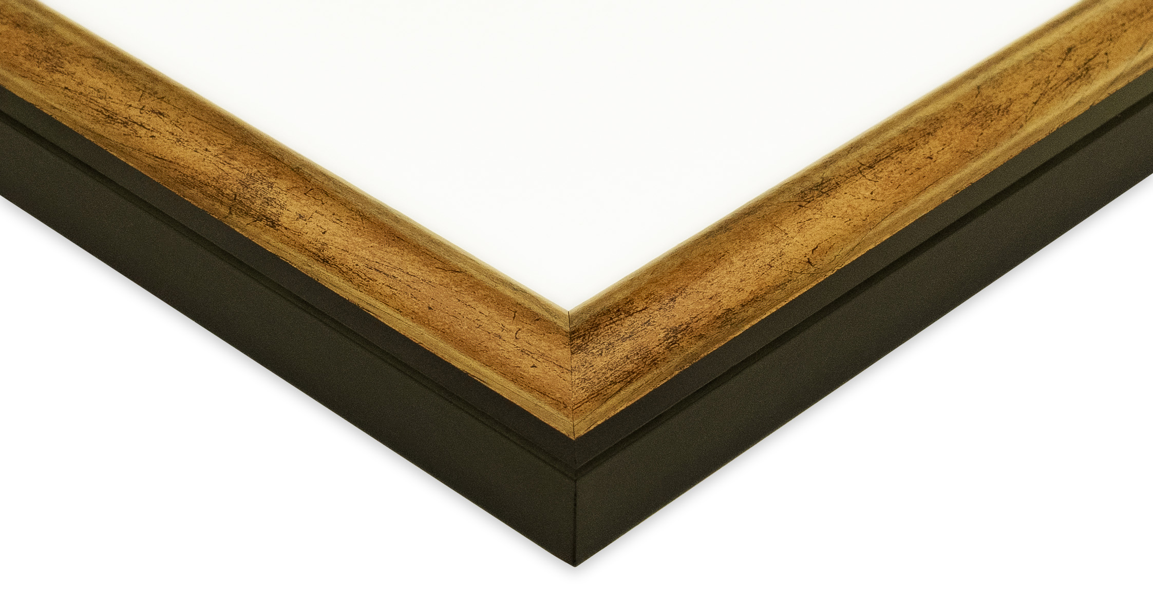 ポスター用フレーム UVカットアクリル仕様 MDF製 G-MDF3500S B2(515×728mm) ダークゴールド 受注生産品の画像