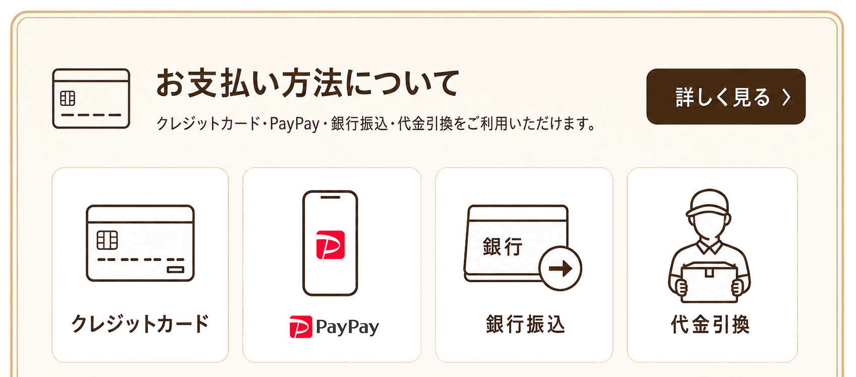 お支払い方法について