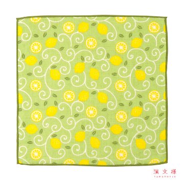 【濱文様】和たおるセミウォッシュ　レモン唐草の画像
